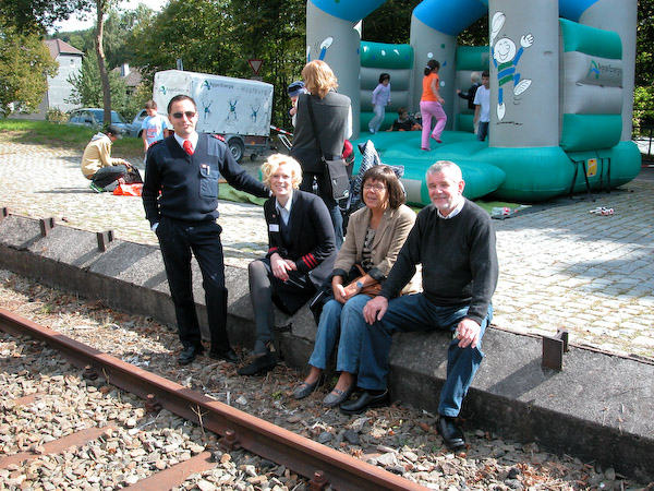 Zufriedene Wiehltalbahner. Foto: Christof Weschenbach.