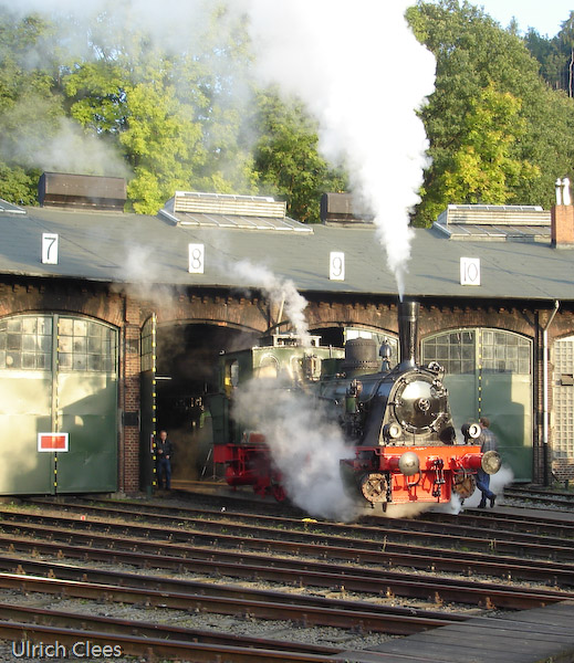 Der erste Ausritt in die große weite Welt! Am 28. September 2008 macht sich die "Waldbröl" zu ihrer Abnahmefahrt ins Wiehltal bereit.