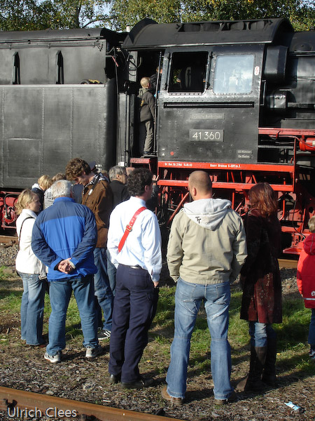 Am Wendepunkt der Fahrt, inOberwiehl, ist Zeit für ein kleines Schwätzchen.
